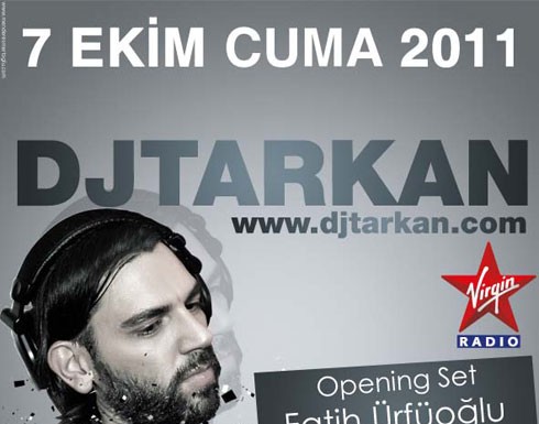DJ Tarkan 7 Ekim’de You’da