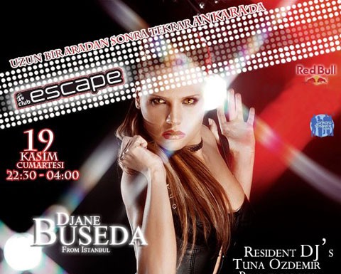 DJane Buseda Club Escape’de