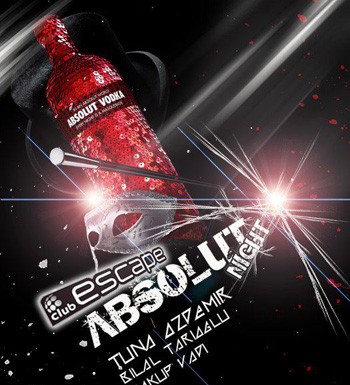 Absolut Night 21 Ocak gecesi Escape de