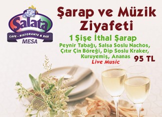 Salata’dan çok özel şarap menüsü