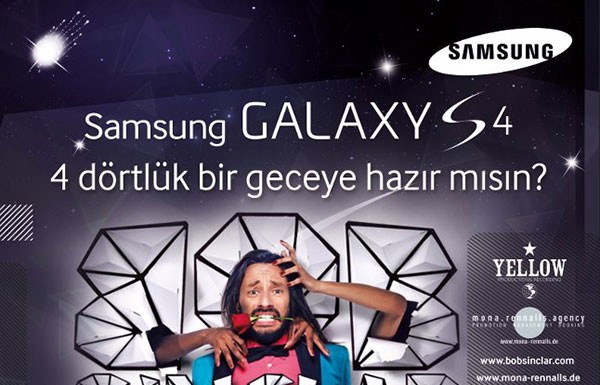 Samsung S4 için Bob Sinclair’ı getiriyor