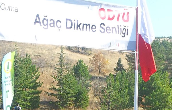 “Bir ağaç sizden, bir orman ODTÜ’den”