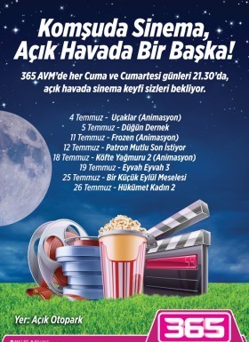 Bu Yıl Ankaralılar Açık Hava Sinemasına Doyacak