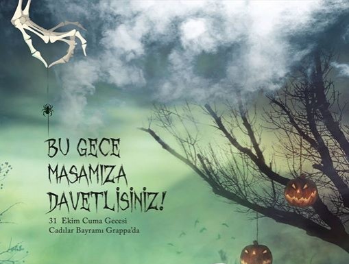 Cadılar Bayramı Grappa’da Kutlanacak