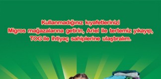 Ariel ve Migros’tan “Çocuk Kıyafeti Bağış Kampanyası”
