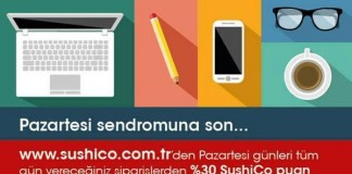 Pazartesi Sendromunu Sushico ile Atın