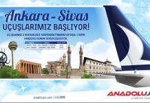 ANADOLUJET, ANKARA – SİVAS UÇUŞLARI BAŞLADI