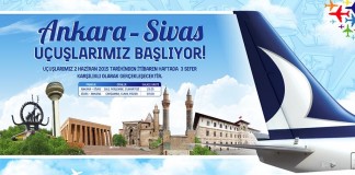 ANADOLUJET, ANKARA – SİVAS UÇUŞLARI BAŞLADI