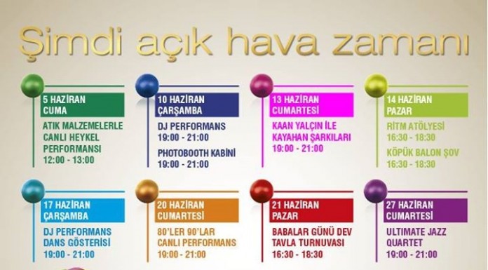 Tepe Prime Avenue Açık Hava Etkinlikleri Başladı