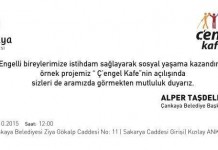 Sosyal Sorumluluk Projesi Ç’engel Cafe Açılıyor