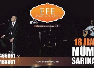 Efe Et Mangal 18 Aralık 2015 akşamı Mümin Sarıkayayı konuk edecek