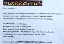 Cucina Makkarna Yılbaşı Programı 2017