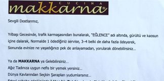 Cucina Makkarna Yılbaşı Programı 2017