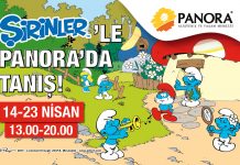 Şirinlilerle Panora AVM’de Tanış