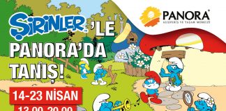 Şirinlilerle Panora AVM’de Tanış